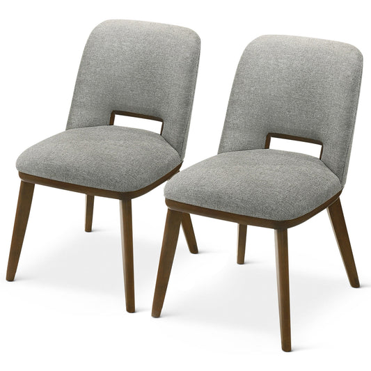 Blaken Light Grey Fabric Dining Chair (Set Of 2)