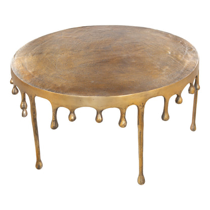 Drip Coffee Table Antique Brass