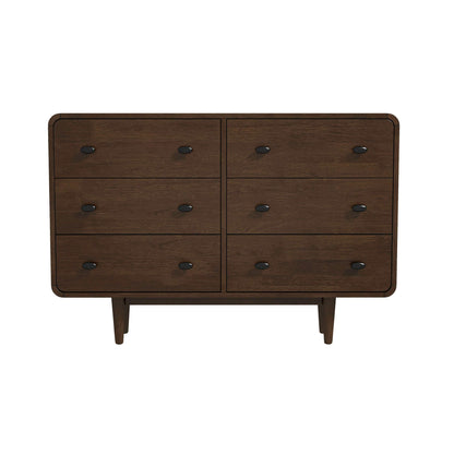 Alexa Mid Century Modern Dresser 6 Drawer